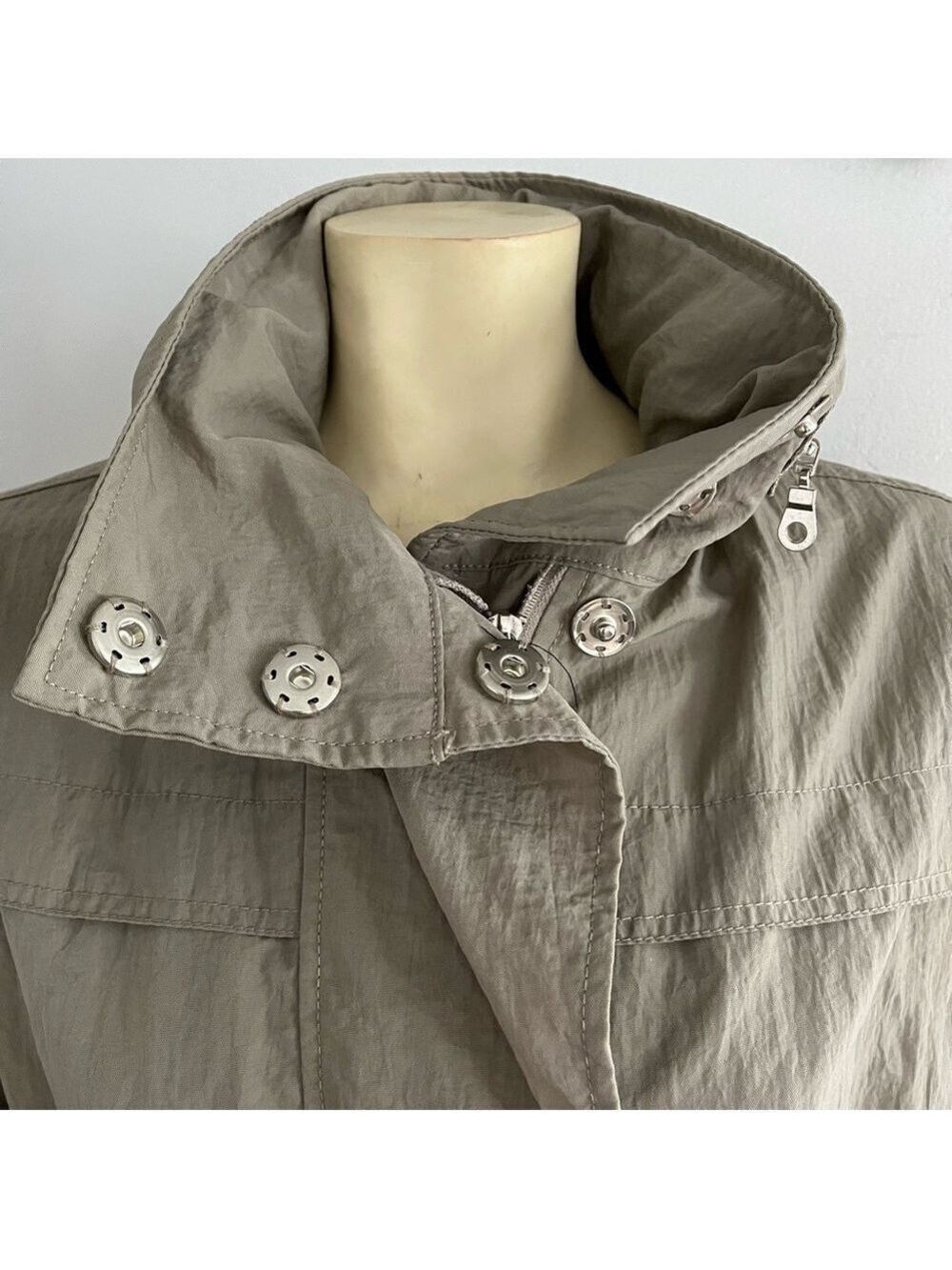The Fillmore The Anorak Women’s Jacket Water Resistant Hooded Trench Stone XS - Picture 8 of 16
